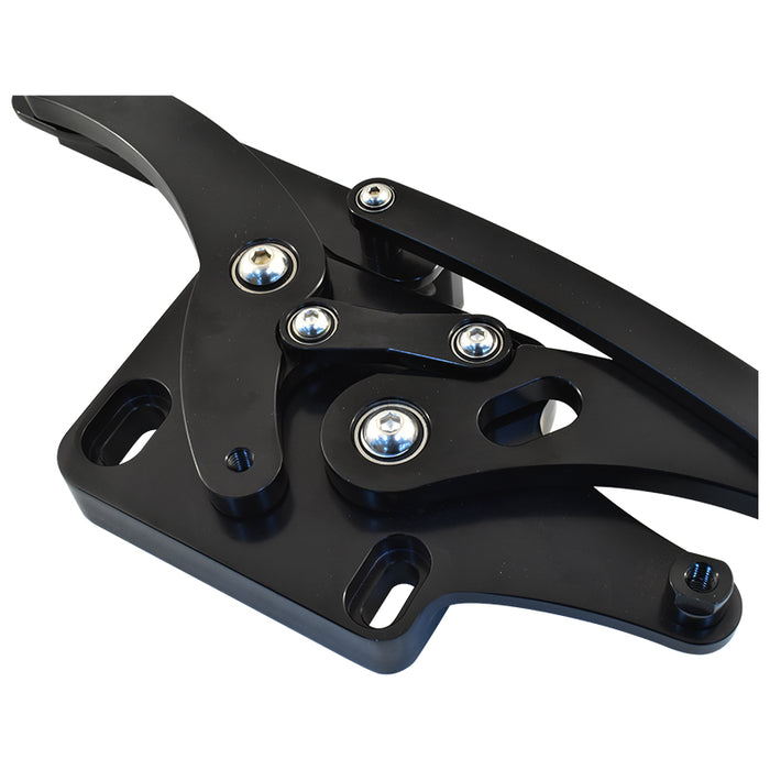 Ford Mustang 1964-66 Bonnet Hinge Kit, Black Billet Aluminium
