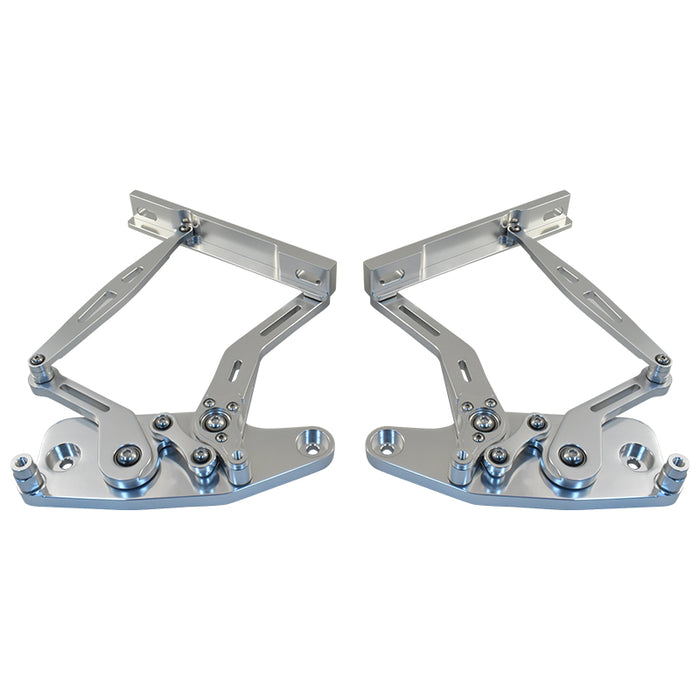 Ford Falcon XR XT XW XY Bonnet Hinge Kit, Polished Billet Aluminium