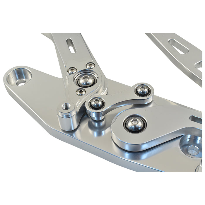 Ford Falcon XR XT XW XY Bonnet Hinge Kit, Polished Billet Aluminium