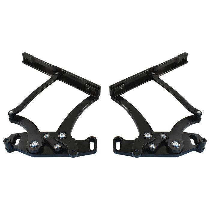 Chevy Camaro 1967 68 69 Bonnet Hinge Kit, Black Billet Aluminium