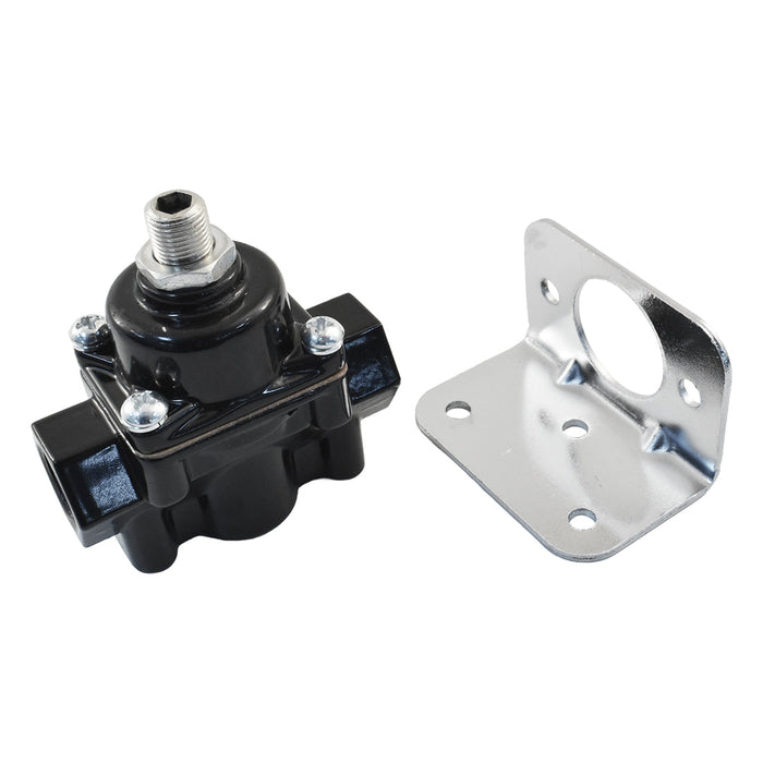 Cal Custom Holley Style 1 to 4 PSI Adjustable Fuel Pressure Regulator Black