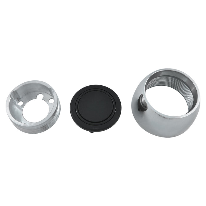 Polished Aluminium Horn Button suits 3 Bolt Steering Wheels