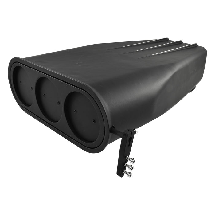 Black Aluminium Street Scoop, Suits Single or Dual 4 BBL
