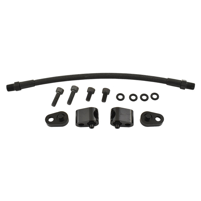 LS Cylinder Head Coolant Steam Port Crossover Throttle Body Bypass Kit - Black