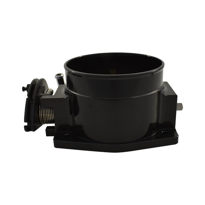 102mm Billet Aluminium LS Cable Throttle Body, 4 Bolt Flange - Black