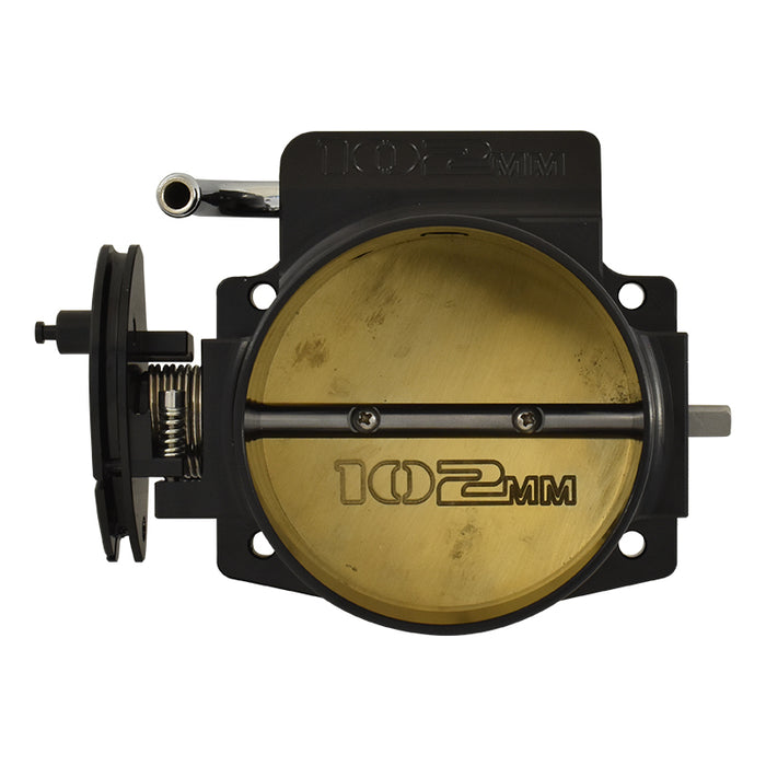 102mm Billet Aluminium LS Cable Throttle Body, 4 Bolt Flange - Black