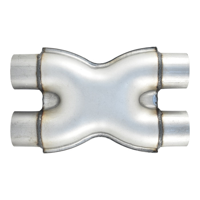 Aluminised Steel 2 Inch I.D. X Merge Exhaust Pipe