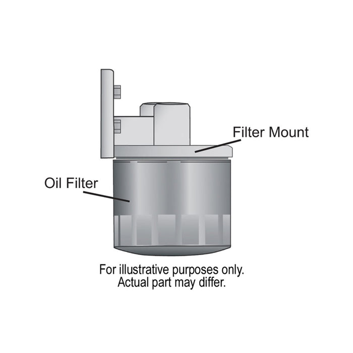 Derale Single Ports Up 3/8" NPT Filter Mount with 3/4"-16 Filter Threads 13005