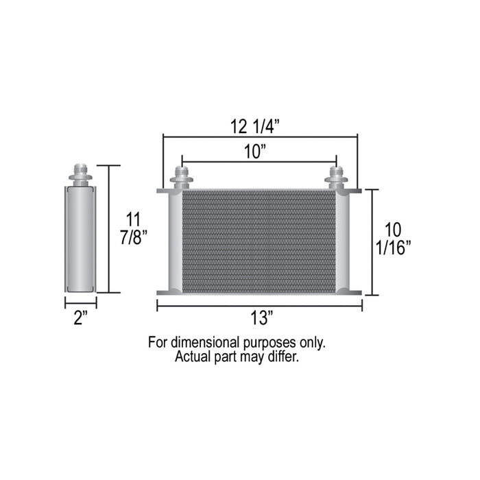 Derale 34 Row Series 10000 Stack Plate Cooler, -8AN 53408