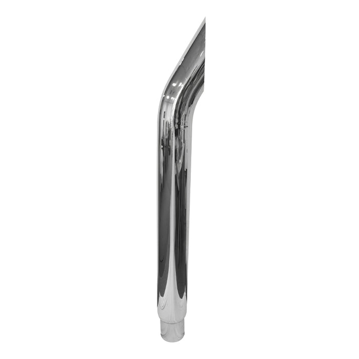 Truck Exhaust Stack Aussie Curved Chrome Steel 5ft Long 6" Reducing to 5" OD