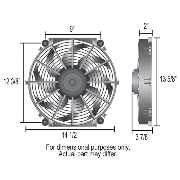 Derale 14" Tornado Electric Puller Fan - DER-16624