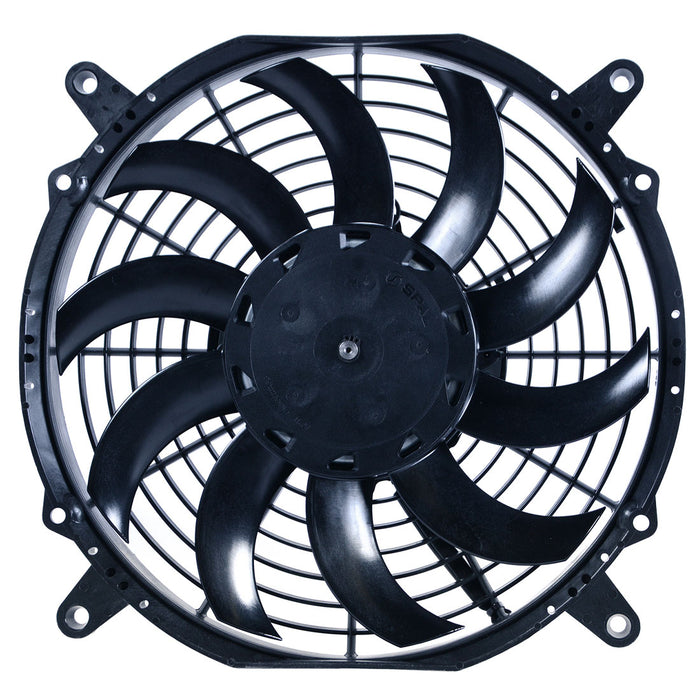 Derale 10'' High Output Curved Blade IP68 Electric Puller Fan - DER-16110