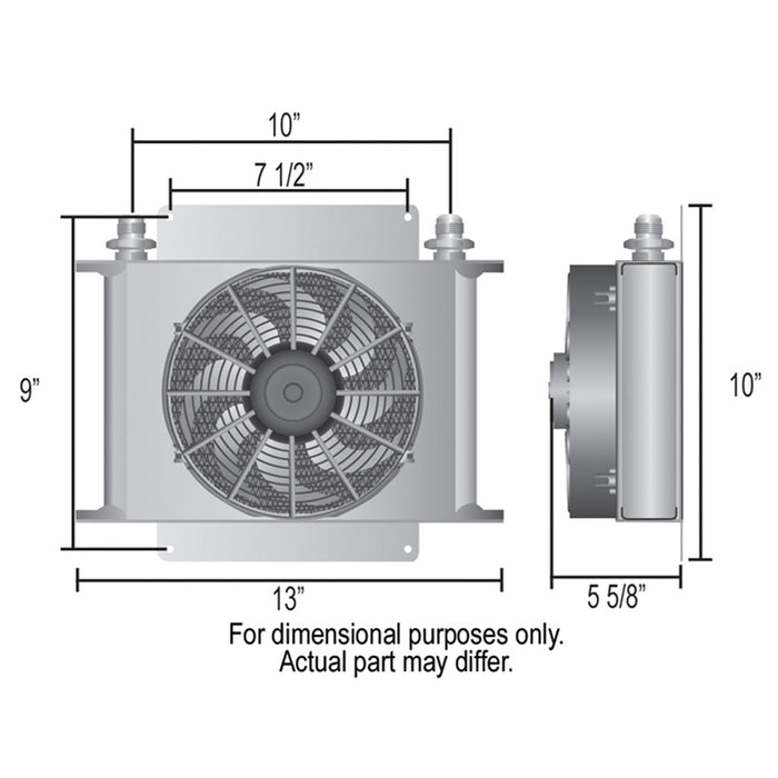 Derale 25 Row Hyper-Cool Remote Transmission Cooler Kit  - DER-13960