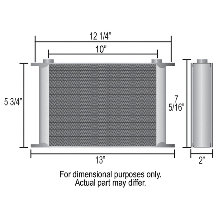 High Performance 19 Row Derale Transmission Oil Cooler Kit - DER-13403