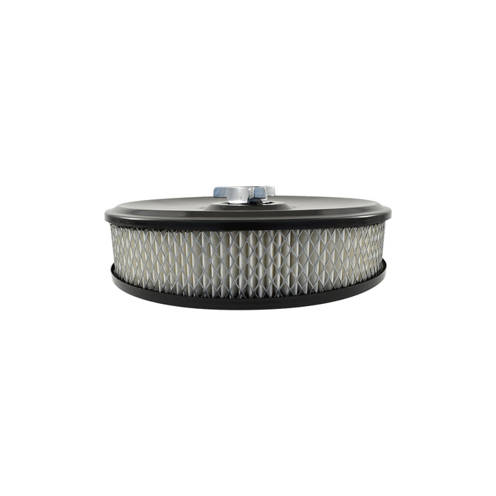 Black Air Cleaner 9" Diameter x 2" High Suit Holley Edelbrock with 5-1/8" Neck
