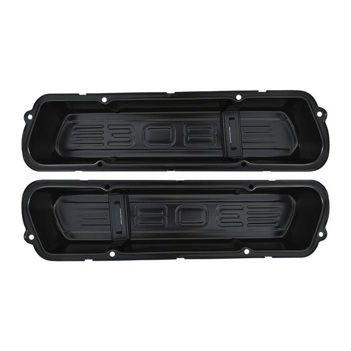 Black Steel Holden V8 Rocker Cover, With 308 Logo