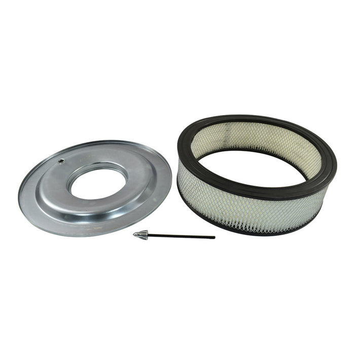 Retro Cadillac / Oldsmobile Style Air Cleaner Assembly, 5-1/8" Neck, Black