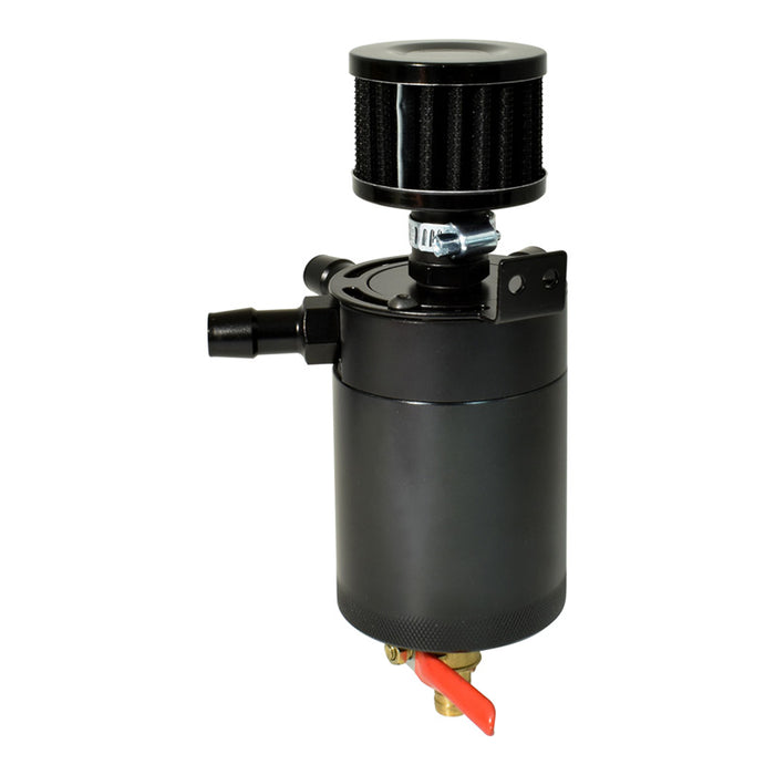 Billet Aluminium Baffled Oil Catch Tank Can Kit w/Air Breather Universal 3-Port