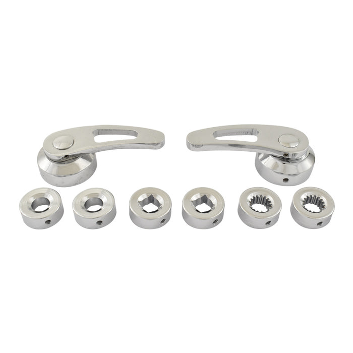 Cal Custom 3" Door Handles Chromed Billet Aluminium suits Ford & GM