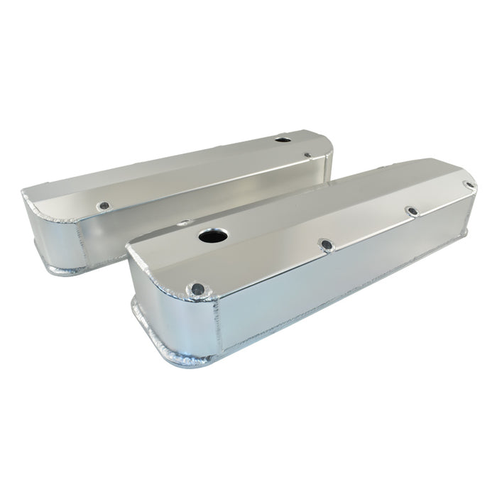 Fabricated Aluminium BB Ford 429 460 Flat Top Valve Covers, Long Bolt Style