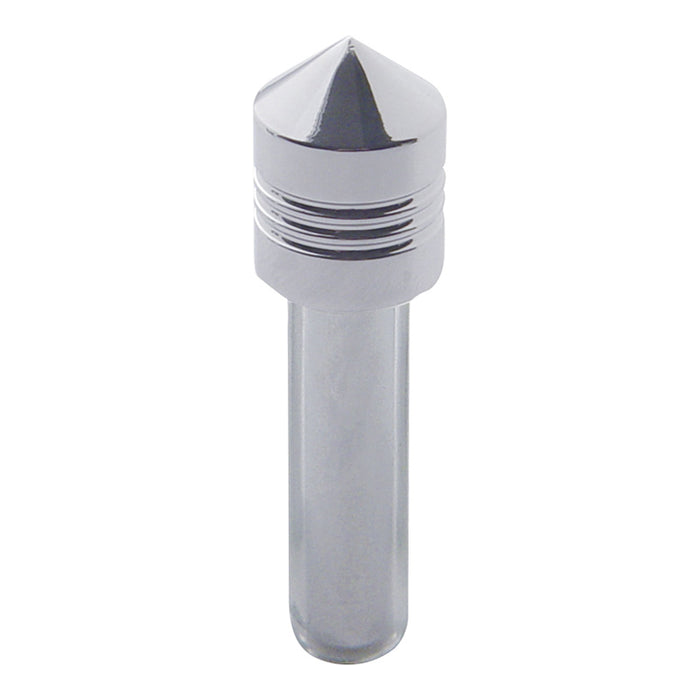 Chrome Retro Pointed Door Lock Knob, Pack of 2