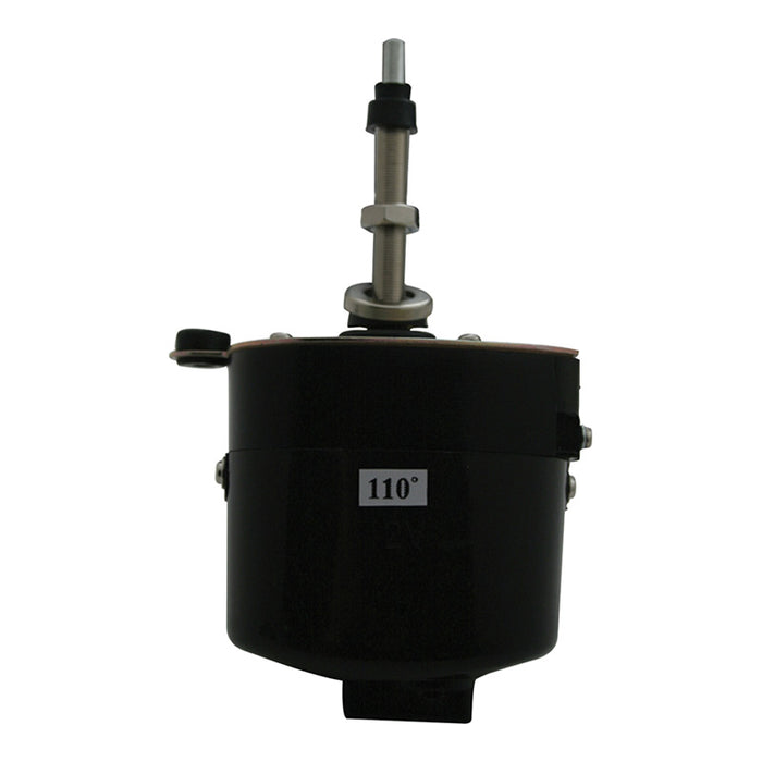 12v Universal Type Windshield Wiper Motor - Black, Hot Rod, Vintage