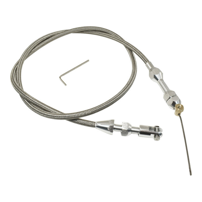 GM LS 36" Braided Stainless Steel Throttle Cable LS1 LSX 5.7L 6.0L Holden