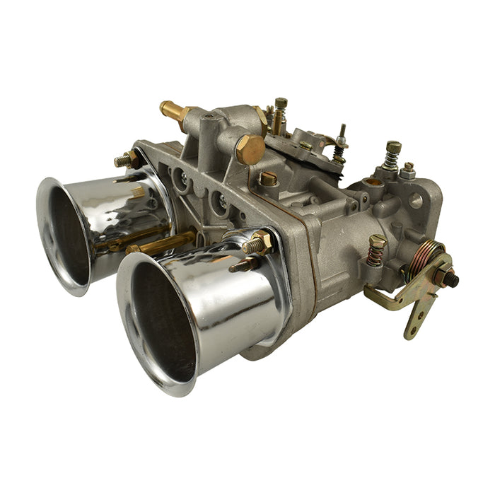 48 IDF Weber Style Downdraft Carburettor with Chrome Ram Tubes