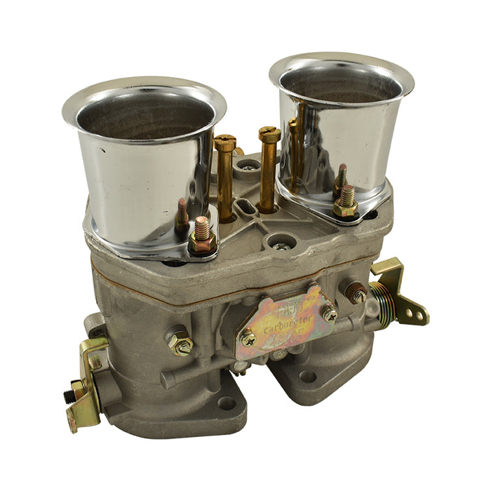 48 IDF Weber Style Downdraft Carburettor with Chrome Ram Tubes