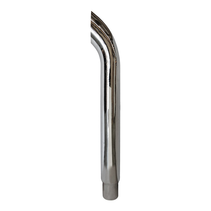Truck Exhaust Stack Chrome Steel 5ft Long 6" Reducing To 5" OD Big Rig Kenworth