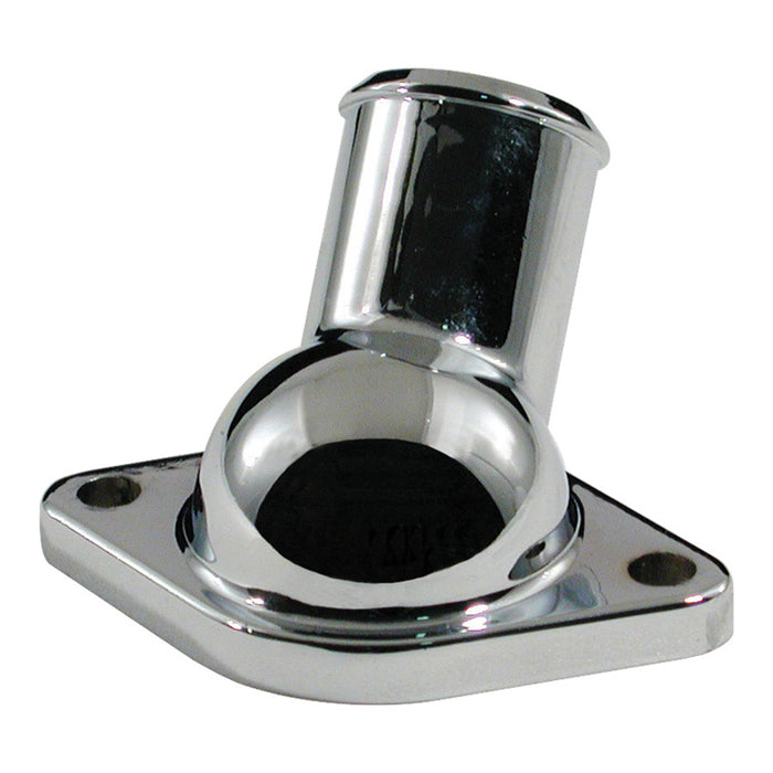 SB/BB Chev Chrome Die-Cast Water Neck Thermostat Housing