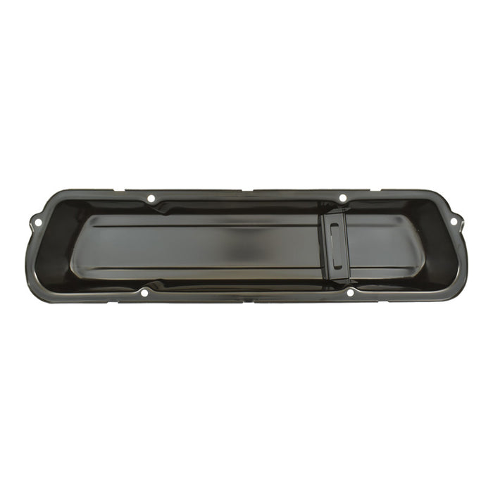 Black Steel Tall Valve Rocker Covers Pair suits Holden 253 308 (No Logo)