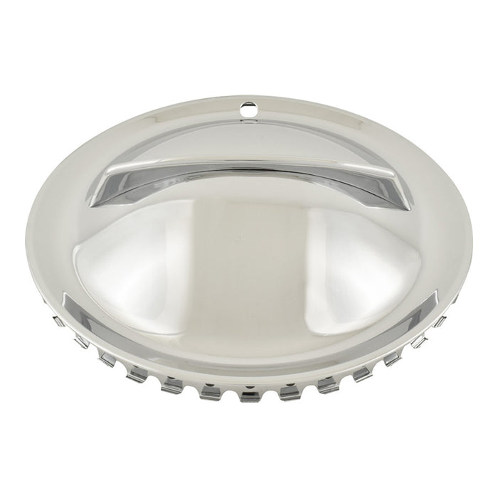 15 Inch Chrome Hub Caps - Universal Hollywood Style w/Bar Moon Wheel Hub Cover Set of 4