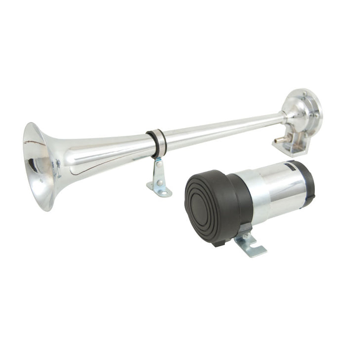Chrome Metal 12V Loud Solo Trumpet Air Horn