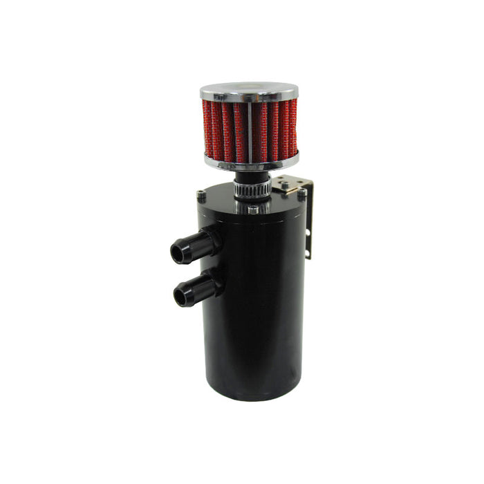 0.5 Litre Round Black Aluminium Oil Catch Tank