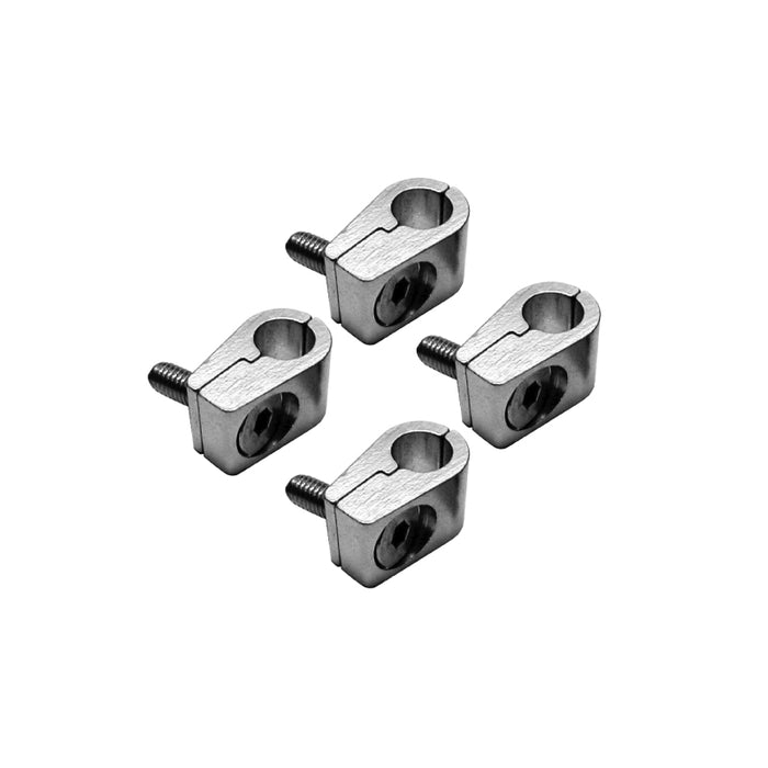 Cal Custom Aluminium Wire / Hose / Line Clamps 7.7mm (5/16”) Pack of 4