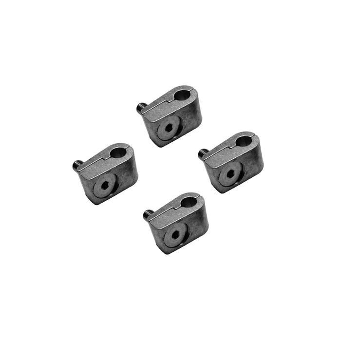 Cal Custom Aluminium Wire / Hose / Line Clamps 4.5mm (3/16”) Pack of 4