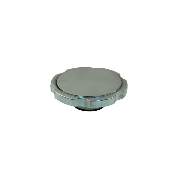 Cal Custom 16lb Radiator Cap Polished Billet Aluminium Notched Side Smooth Top