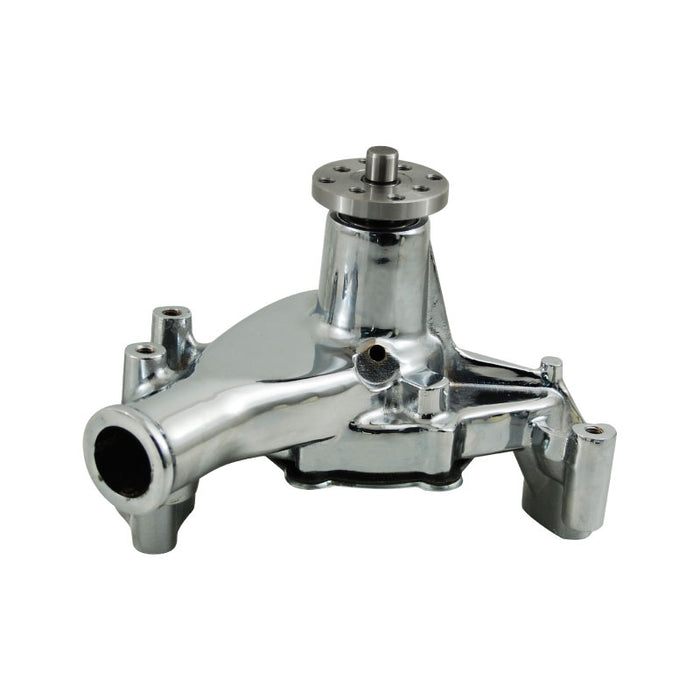 Cal Custom Small Block Chev Long Water Pump Chrome Aluminium