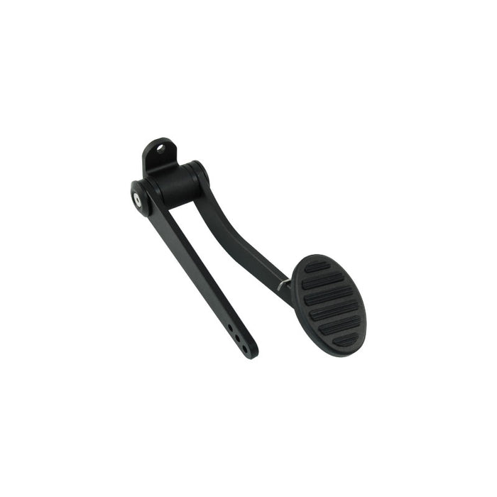 Cal Custom Oval Accelerator Pedal With Six Rubber Inserts Black Billet Aluminium