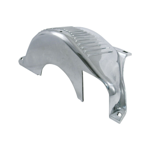 GM/Chev TH350 TH400 TH700 Flywheel Dust Cover Polished Finned Aluminiu