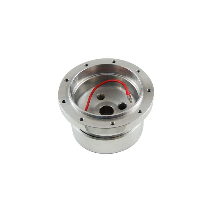Cal Custom 9 Hole Polished Aluminium Ford Steering Wheel Boss, Suit Mustang 1964-66, Falcon, F100, Bronco