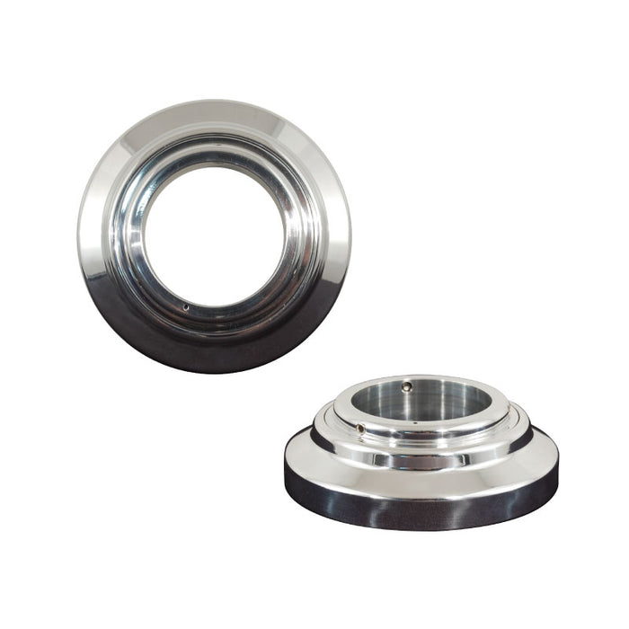 Cal Custom Polished Billet Aluminium Steering Column Floor Swivel Mount For 2" Columns