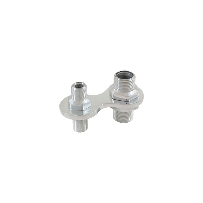 Cal Custom Polished Aluminium 2 Port A/C Bulkhead