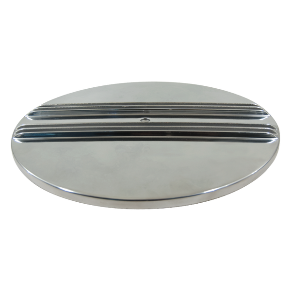 Cal Custom 14" Round Air Cleaner Top Finned Polished Australian Auto