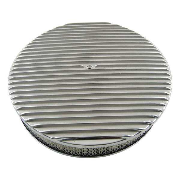 14" Round Air Cleaner Kit Full Finned Polished Australian Auto