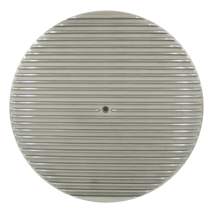 14" Round Air Cleaner Top Full Finned Polished