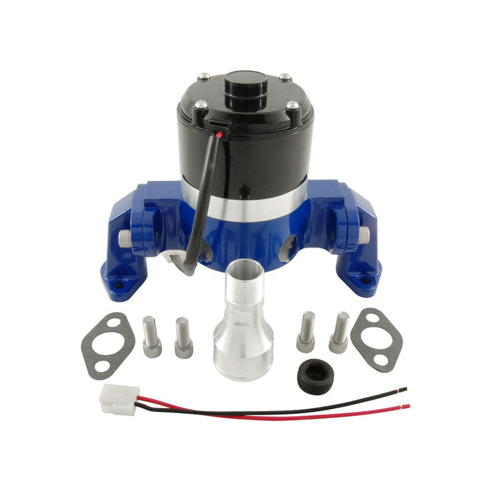 Small Block Chev Performance Electric Water Pump 35GPM - Blue