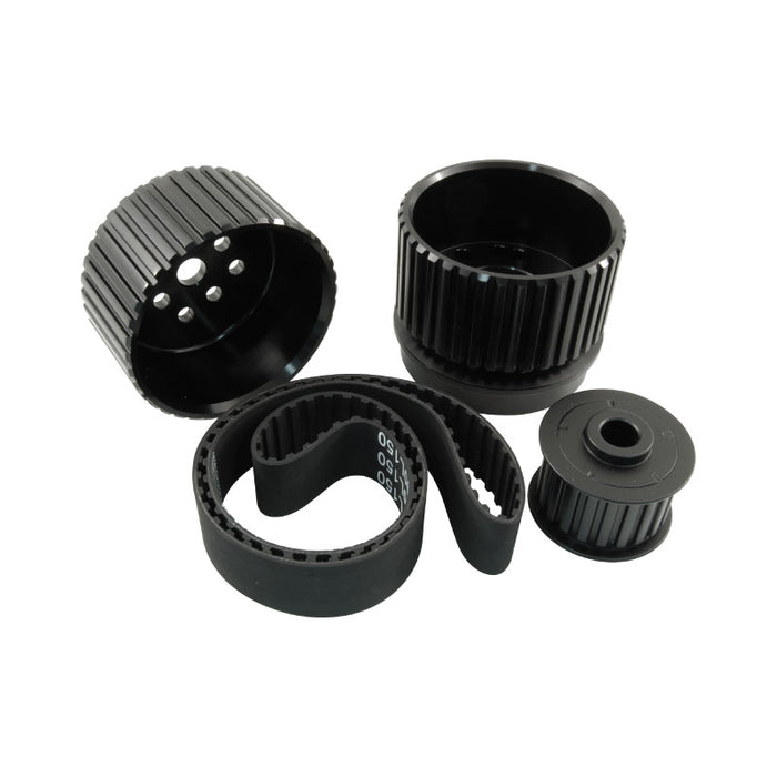 Ford Windsor 289 302 351 Gilmer Drive Kit Black Billet Aluminium With Belt