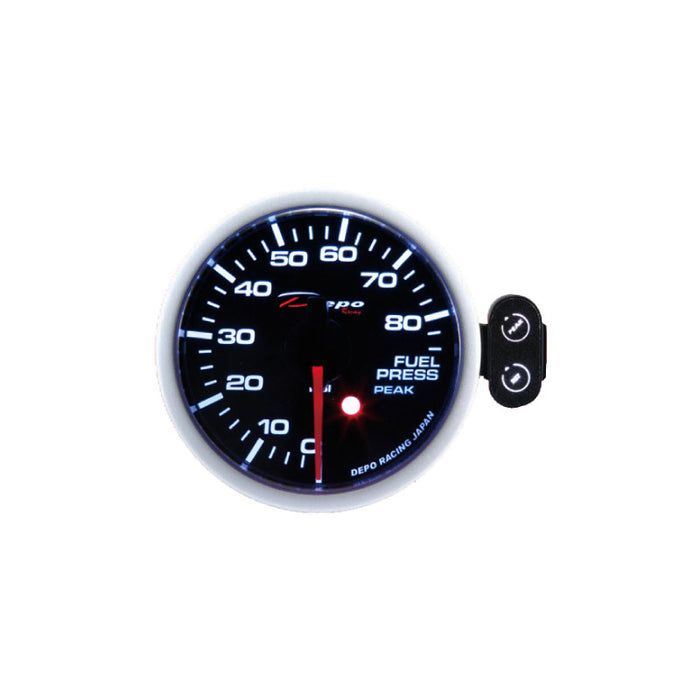 Depo Racing 7 Colour Fuel Pressure PSI Stepper Motor Gauge 52mm